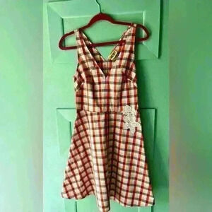 A NEW DAY - Plaid Sundress. Size 6. Vneck front and back.